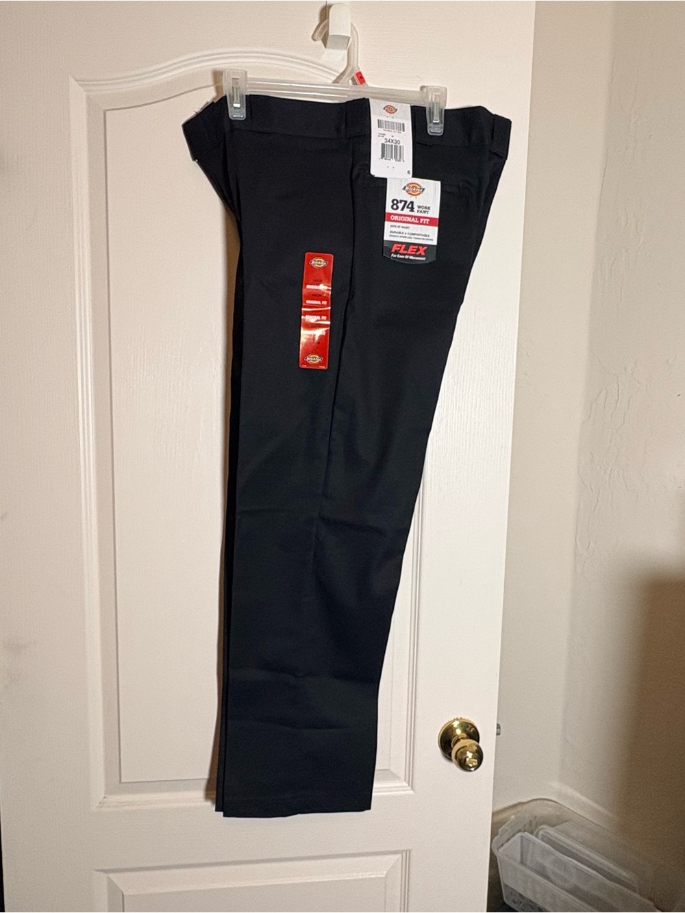 Dickies 874 FLEX Original Fit Work Pants Black 34x30 NWT
